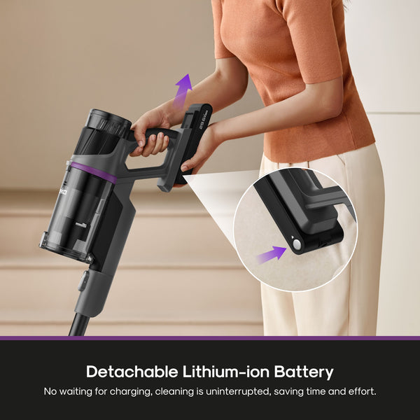 Eureka ReactiSense 440 – Smart Cordless Stick Vacuum with LED & Sensor Tech