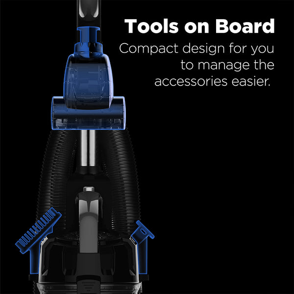 Eureka PowerSpeed Lightweight Upright Vacuum Cleaner for Carpet and Hard Floor, Powerful Bagless Upright Vacuum Cleaner for Home Pets, NEU181A, Blue