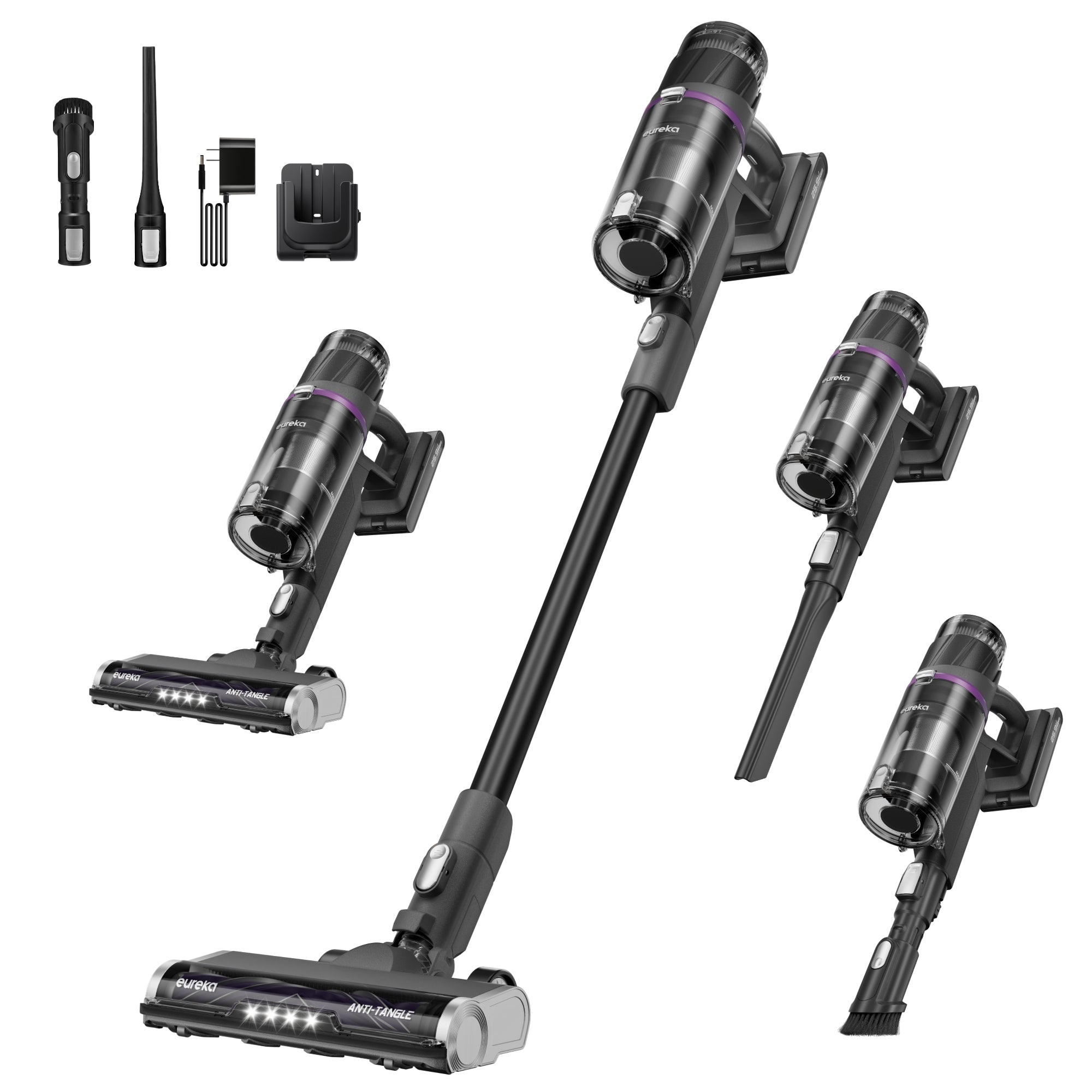 Eureka ReactiSense 440 – Smart Cordless Stick Vacuum with LED & Sensor Tech