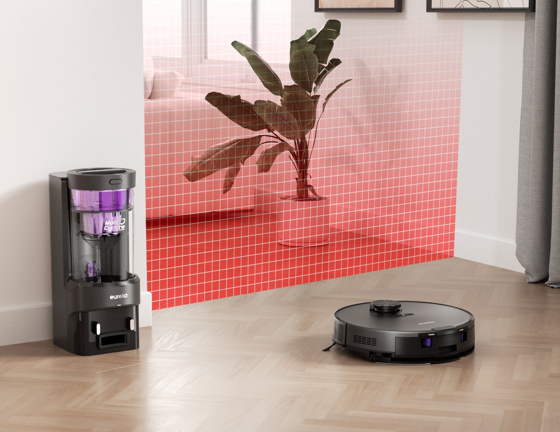 E10s Bagless Robot Vacuum with Self-Emptying, Mop & Smart Mapping