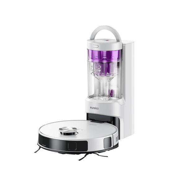 Eureka E20 Plus Robot Vacuum with Bagless Self Emptying Station (WHITE)
