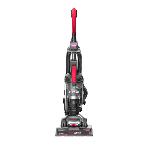 Eureka DashSprint Dual Motor Upright Vacuum in black with red accents
