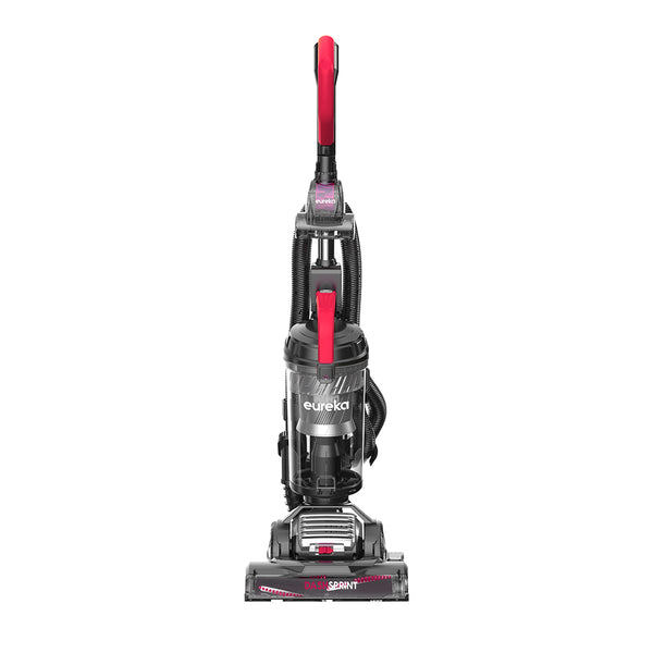 Eureka DashSprint Dual Motor Upright Vacuum in black with red accents