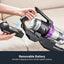 Multifunctional vacuum cleaner with various attachments on a white background
