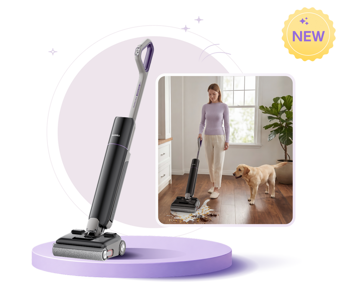 Eureka Floorshine 830, Wet Dry Vacuum Cleaner Cordless