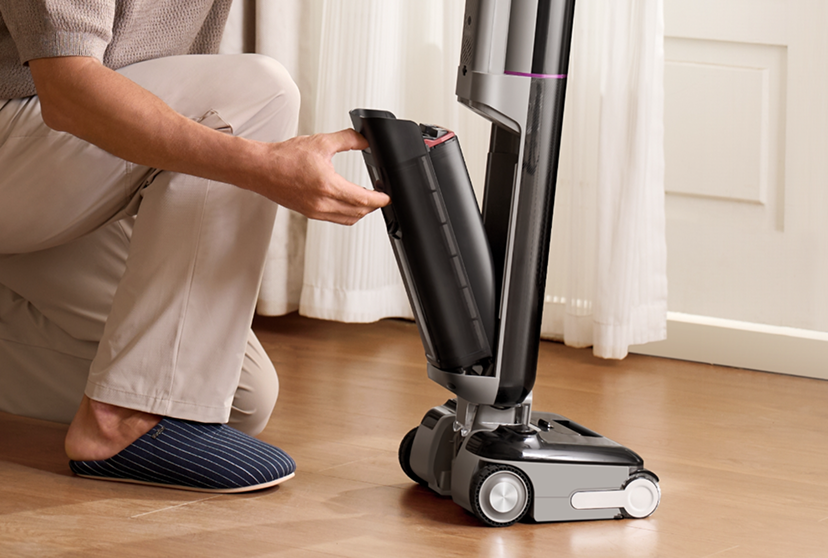 Single-Pedal Self-Cleaning Base