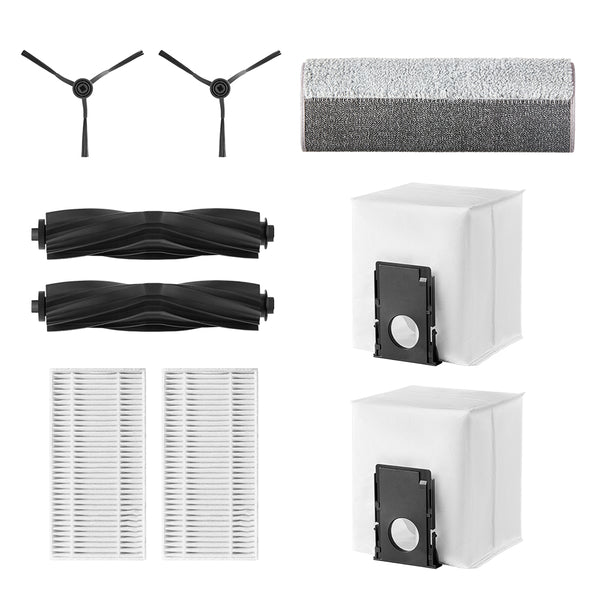 Eureka Accessories Kit Compatible for J20, Including: 2 Side Brush+ 1Roller Brush + 1 Double Sided Mop+ 2 HEPA Filter Cartridge+ 2 Dust Bag.